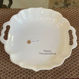 NWT MUD PIE THANKSGIVING SERVING DISH